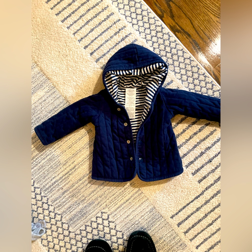 Baby spring coat with hood